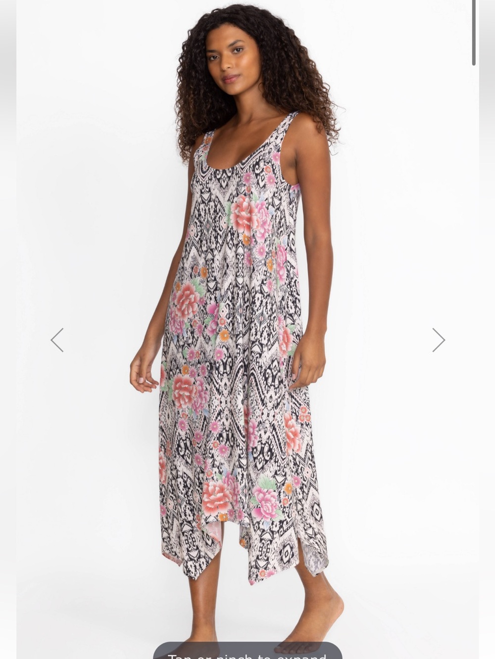 Johnny Was The Tank Sleep Dress Azzie Floral Size XL